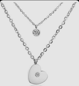 Halsband med kubisk zirkon